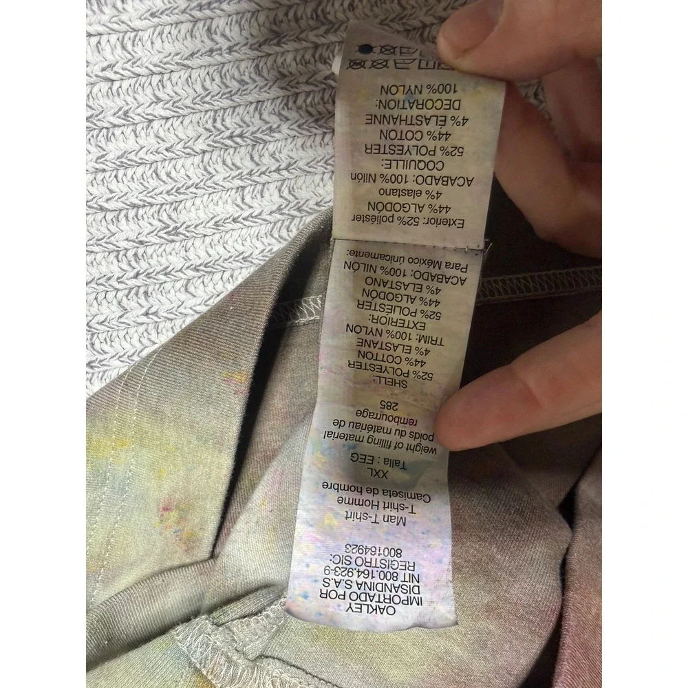 Oakley Tee Mens XXL Tie Dye Utility Pocket Shirt Gorpcore Outdoor Hiking CUSTOM